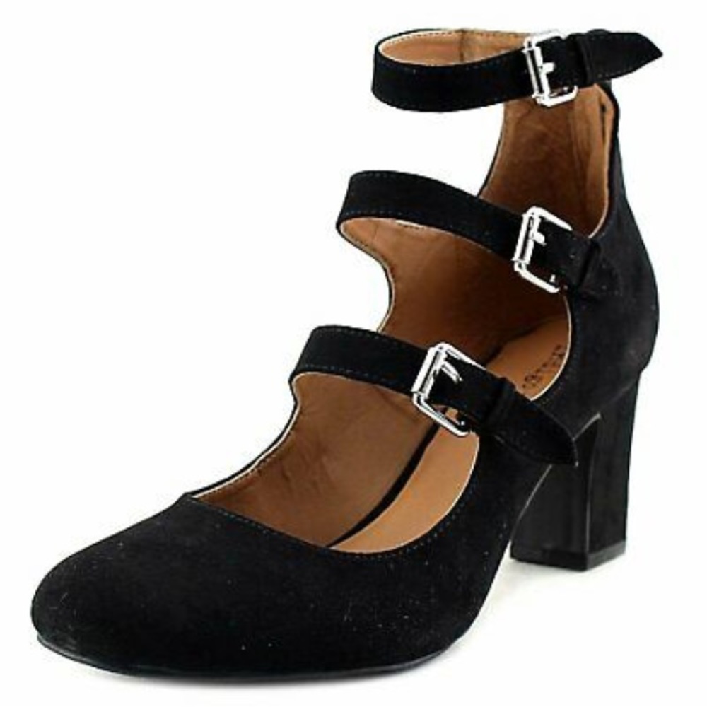 Indigo Rd. Irellie Black Strap Heels
